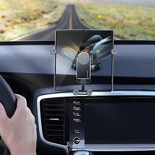 Z Fold 7 Car Mount Accessories, Gravity Linkage, Suction Cup - color: Black-D