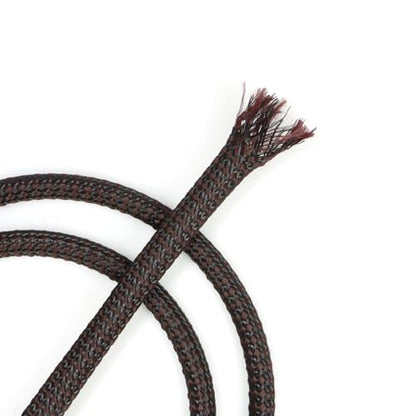 Expandable Braided Cable Sleeve, PP Yarn + PET Braided Expandable Sleeving Cable Management Protection High Density PET Wire Cover Sheath for Cables (Brown Black, 12mm (15/32")-19ft) - color: Brown Black, size: 12mm (15/32")-19ft