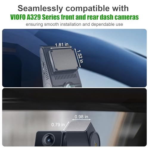 6-Pack Dash Cam Replacement Adhesive Pads Compatible with VIOFO A329S Series – 3 Front + 3 Rear, Heat Resistant High-Bond Tape