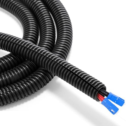 Sasylvia 3/8" X 25ft Split Wire Loom Tubing, Cord Protector - size: 3/8" X 25ft