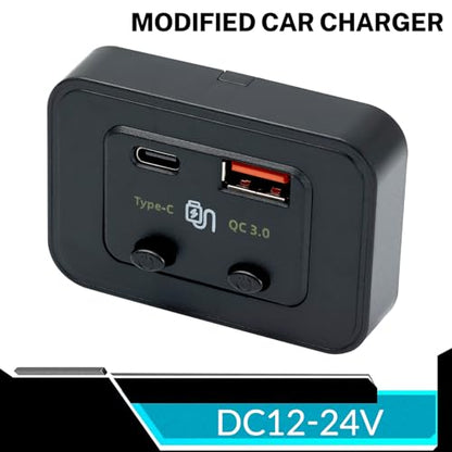 48W 12V 24V RV USB Outlet with Independent Dual Switch,30W PD QC3.0 Panel