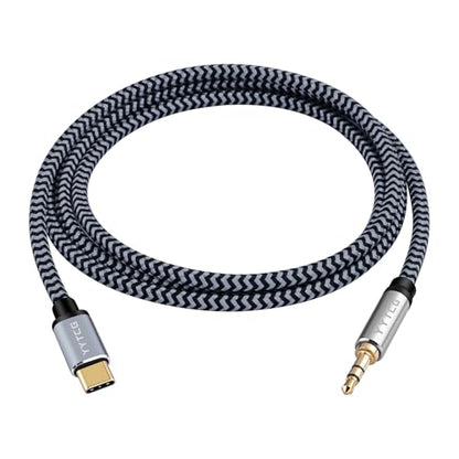 HiFi Aux to USB C, Type C to 3.5mm Audio Adapter Male Cable 5.9ft