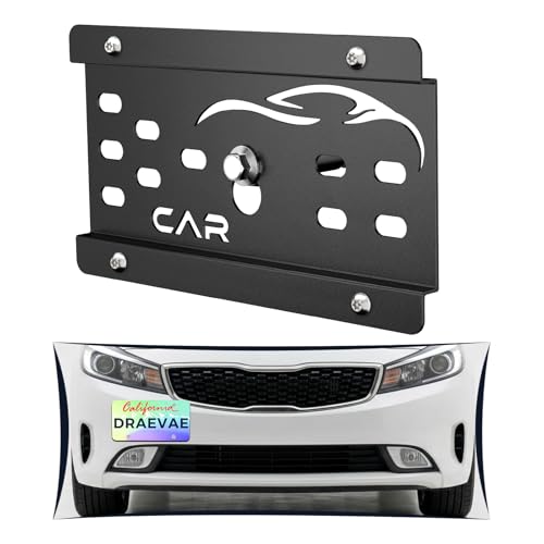 No Drill License Plate Bracket Fits Kia Forte 2014-2024/Rio 2018-2023