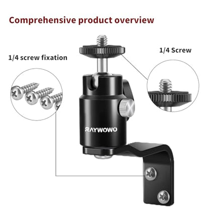 E-Shape Camera Wall Mount with 1/4" Screw and 5/8" Stud - style: E Shape Wall Mount