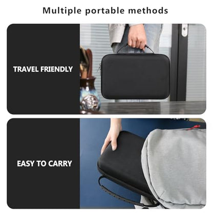 Hard GPS Case for Garmin dēzl OTR1010/ dēzl OTR1000/ RV 1095/ dēzl™ OTR1020/ RV 1090, 10-inch GPS Truck Navigator Storage Case with Mesh Pocketfor Vehicle Power Cable USB Cable, Black