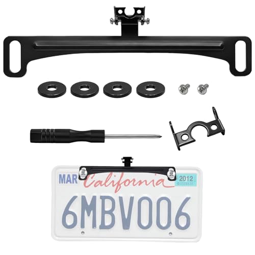 Car Rear View Camera License Plate Bracket, Special License Plate Bracket Reversing Camera, Metal Backup Camera License Plate Mount, Universal Rear View Camera Kit for Cars SUV RV Pickup