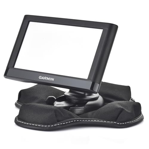 Portable NonSkid Beanbag Friction Mount Holder for Garmin GPS - Ultimate Dashboard Mount for Garmin Nuvi, Drivesmart, Dezl, Zumo, Driveassist, DriveLuxe, StreetPilot & RV Navigator