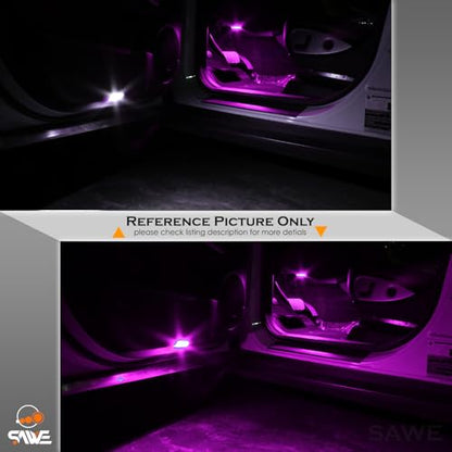 561 Led Bulb Pink 44mm Rigid Loop for Map Trunk Light 562 564 567 4pcs - color: Pink/Purple, size: Pack of 4