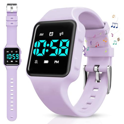 BEN NEVIS Potty Training Watch, Digital Toddler Watch with Countdown/Music/Alarm Clocks/Vibration Reminder and Waterproof, Remind Toddler to Go to The Toilet - color: 21-LightPurple