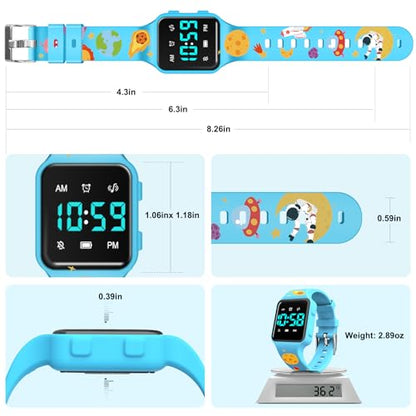 BEN NEVIS Potty Training Watch, Digital Toddler Watch with Countdown/Music/Alarm Clocks/Vibration Reminder and Waterproof, Remind Toddler to Go to The Toilet - color: 20-Blue-Space