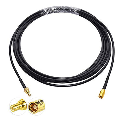Anina 23' XM Antenna Extension Cable for Sirius Home Vehicle Satellite Radio Stereo Receivers Tune Straight SMB Male to Straight SMB Female - size: 23 FT Straight