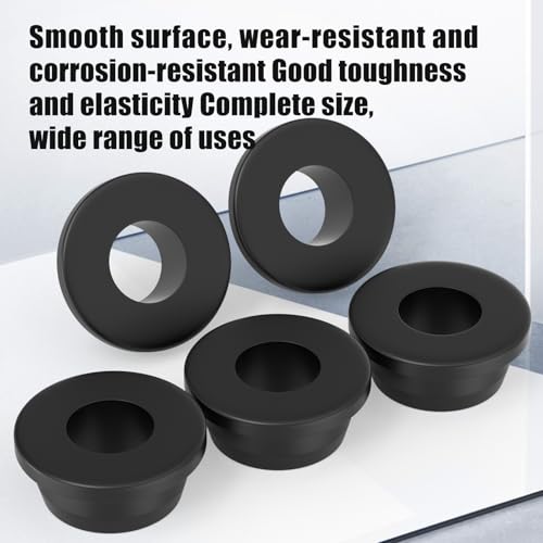10Pcs 3/4"ID, 1-1/8"Drill Hole Rubber Grommets, Top Hat Grommet, Firewall Grommet, Rubber Plugsfor Protecting Wires Cable - size: 3/4"ID, 1-1/8"Drill Hole