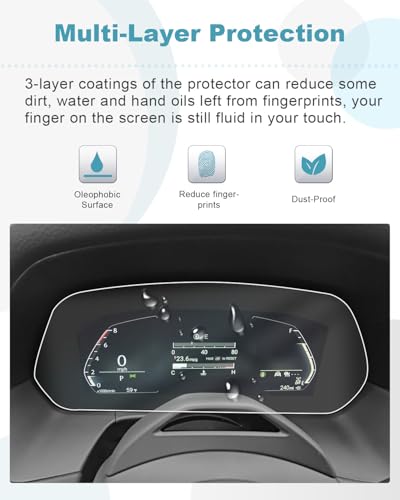 CDEFG 2Pcs for 2026 Mazda CX-5 CX5 Screen Protector, for 2026 Mazda CX-5 CX5 CX 5 (S/Select/Preferred/Premium/Premium Plus) Accessories 10.25" Instrument Dash Screen Cover