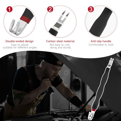 Electrical Disconnect Pliers, Electrical Connector Separator, Electrical Disconnect Pliers for Cars 60 Degree,37980, Automotive Fuel Line Petrol Pipe Removal Tools, Push Tab Plugs Style - style: 60 Degree Pliers+Separator
