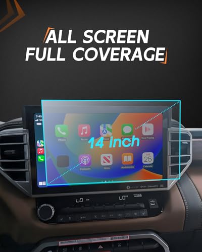 CDEFG Matte Anti Glare for 2025 2026 Toyota Tundra Screen Protector, 14 Inch Touchscreen, 2022-2025 2026 Tundra (Limited, Platinum, 1794, TRD Pro, Capstone) Accessories Matte Tempered Glass - color: Tundra 14 Inch Matte
