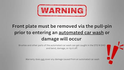 STO N SHO License Plate Bracket Made for 2025-2026 Cadillac Escalade Except IQ Model - size: 2025-2026 Escalade EXCEPT IQ Model