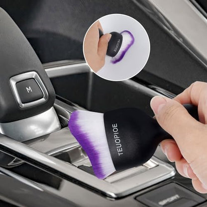 Car Detailing Brush for Interior Dusting and Air Vents,Purple - color: Purple