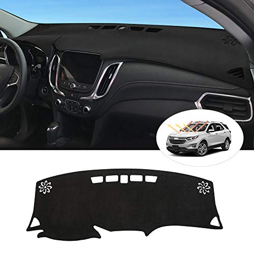 CARTIST Dashboard Cover Mat for 2018-2022 2023 2024 Chevy/Chevrolet Equinox Accessories Dash Cover Flannel Dash Mat Sunshade Glare UV Rays Protector - size: dash mat for Chevrolet Equinox 2018-2022