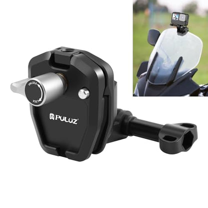 PULUZ Motorcycle Windshield Mount Clip, for Recording Cycling Experiences - size: Windshield Mount Clip