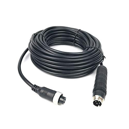 32FT 10M Car Video 4-Pin Aviation Extension Cable for CCTV Rearview Camera Truck Trailer Camper Bus Motorhome Vehicle Backup Monitor System Waterproof Shockproof (32FT) - size: 32FT