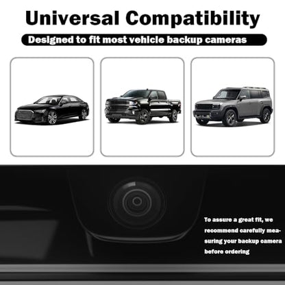 2PCS Backup Camera Rain Shield,Carbon Fiber Backup Camera for Car Anti-Rain Cover for Clear Rear View,Universal Reverse Cameras for Car Rain Cover Fits Cars/SUVs/Trucks (Black/2PCS) - color: Black/2PCS
