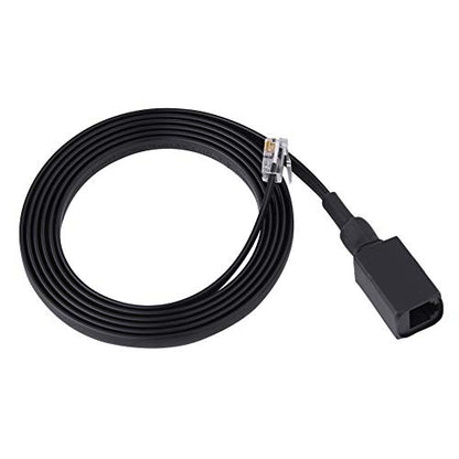 6-Pin Microphone Extension Cable for Ham Radio, 1.5M (5ft) Handheld Mic Cord Compatible with FT-7800R FT-7900R FT-8800R FT-8900R and More