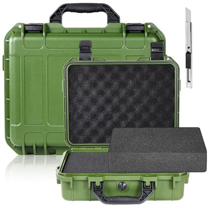 Relaxweex 8.5 x 6.5 x 3.7 Inch Hard Case, Grid Shell, Green - color: Green, size: 8.5 x 6.5 x 3.7 Inch, style: Grid Shell