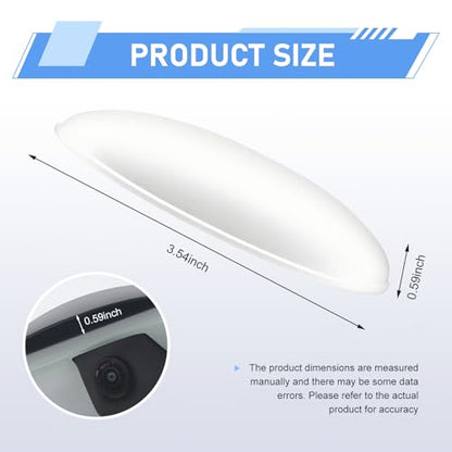 Car Rear View Camera Anti-Rain Cover, Plastic Back Up Camera Shield, Vehicle Reversing Cam Modification Protective Accessory, Universal for Most Cars (White) - color: White