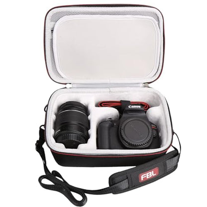 FBLFOBELI EVA Camera Case for Canon EOS Rebel T7/T8i/T5/R50/R100 - color: Black