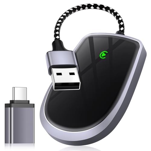 Wireless CarPlay Adapter for Apple iPhone, from Wired to Wireless, USB A&C