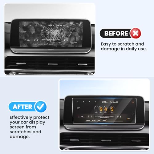 Canvcle 2PCS Screen Protector for 2020-2022 Kia Telluride & Kia Niro Accessories, 10.25 Inch Navigation Screen Tempered Glass Touchscreen Protector Navigation Screen Cover Protective Film - size: 2020-2022 Kia Telluride/Kia Niro 10.25 Inch