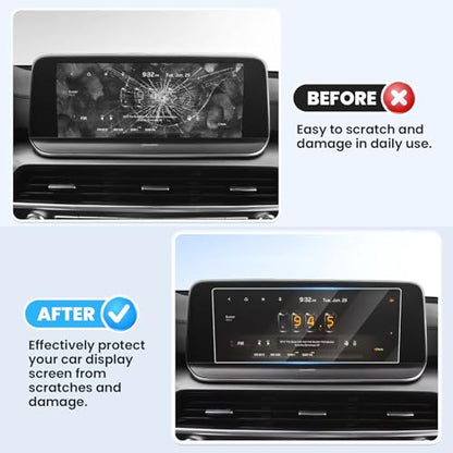 Canvcle 2PCS Screen Protector for 2020-2022 Kia Telluride & Kia Niro Accessories, 10.25 Inch Navigation Screen Tempered Glass Touchscreen Protector Navigation Screen Cover Protective Film - size: 2020-2022 Kia Telluride/Kia Niro 10.25 Inch