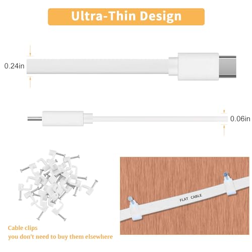 2 Pack 20FT Power Extension Cable Compatible with Wyze Cam v4/v3/OG,Wyze Cam Pan v3/v4,Blink,eufy,NestCam Indoor,Amazon Cloud Camera,USB A to USB C (White) - color: White, size: 20FT