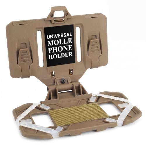 Pathfinder Universal MOLLE Phone, Navigation and GPS Rig – Folding Tactical Phone Holder for Tactical Vests, Chest Rigs, and Backpacks, Fits Devices 3.5" to 6.75" - Coyote Brown - color: Coyote Brown