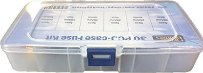 Truck Upfitters 30pcs Automotive Fuses Assortment Kit | Low Profile Auto Fuses for Pickup Trucks, Cars, SUVs | J Case Box Shaped Car Fuse Kit | 20A, 25A, 30A, 40A, 50A, 60 Amp Fuse (5 Each)
