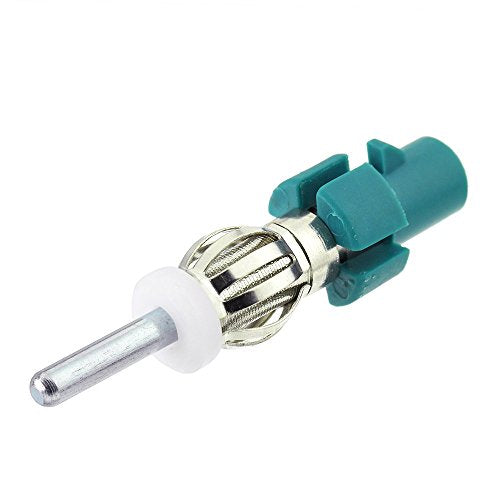 Bingfu Car Antenna Adapter Car Stereo FM AM Radio Antenna Adapter Connector,Fakra Z Male to DIN Plug Connector Converter for Vehicle Stereo Audio HD Radio Head Unit CD Media Player Receiver