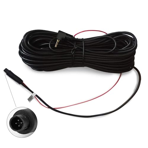 Unifizz 6.1m(20피트) 후면 카메라 연장 코드 케이블 (4핀, 2.5mm) G840S / G930 / G910 / G840H / G850 / G900 / T10 플러스 미러 대시 캠용