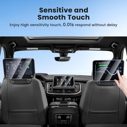 Canvcle 3PCS Screen Protector for 2021-2025 2026 Chevy Tahoe/Suburban/GMC Yukon 10.2 Inch Navigation and 12.6 Inch Rear Seat Touch Screen, 9H Tempered Glass Radio Display Screen Cover Protective Film - size: 2021-Present Chevy Tahoe/Suburban/Yukon 3PCS