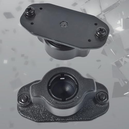 HYS Mounting Holder Mount Base with Screw Replacement Clamp 17mm(0.67inch) Rotate Ball Hole Clip Base, Mount to CB/Ham Radio & Scanners Mounting Brackets, Grid Brackets - size: 0.67" Ball Hole (L-2.40 inches)