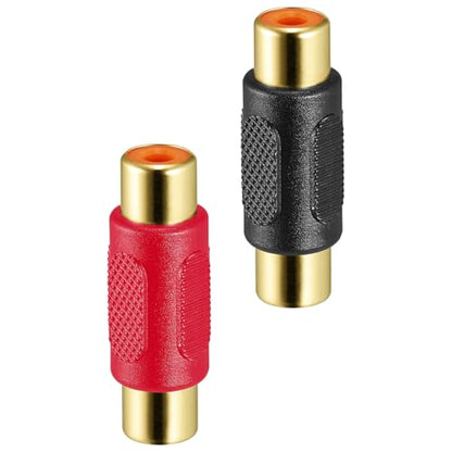 INSIGNIA RCA Couplers - Premium Audio Adapter – High-Fidelity Sound, Durable Materials, Compatible with Home Theater, Studio & Hi-Fi Systems - color: RCA Couplers, size: One Size