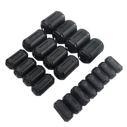 Clip-on Ferrite Choke Core 20 Pcs - Ferrite Bead RFI EMI Noise Suppressor