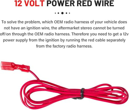 RED WOLF Car Stereo Radio Wiring Harness Connector Adapter Compatible with Select Buick CX Cadillac Escalade Pontiac Isuzu 2000-2010 Install Aftermarket CD Player Receiver