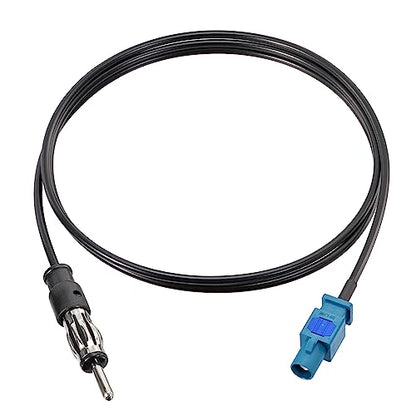 Bingfu Universal Vehicle Car Stereo FM AM Radio Antenna Adapter Cable Fakra Z Male to DIN Plug Connector Cable 1M 3.28ft for Car Stereo Audio HD Radio Head Unit CD Media Player Receiver - color: Fakra Z to DIN Plug 3.28ft