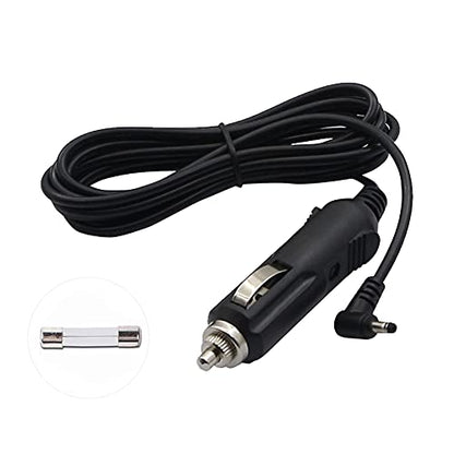 QIANRENON 12V-24V 2A DC 3.5mm x 1.35mm Car Charger Cable Cigarette Lighter to 90 Degree DC Car Charger Auto Power Supply Cable,2m(6.6ft)