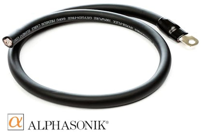 Alphasonik AAK0G Premium 0-Gauge Complete Car Amplifier Installation Kit Hyper-Flex Power, Ground, Speaker Wire RCA Cable - Exceeds AWG (American Wire Gauge) Standard Element Certified Amp Install Kit - size: 0-Gauge Amp Kit
