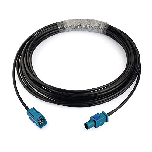 Bingfu Fakra Z Female to Male Vehicle Antenna Extension Cable 5m 16.5 feet for Car Stereo Android Head Unit GPS Navigation FM AM Radio Sirius XM Satellite Radio 4G LTE TEL Telematics Bluetooth Module - size: 16.5ft / 5m