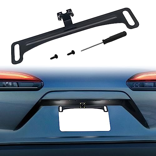 Universal Car Rear View License Plate Bracket - Mirror Mounted Rearview Camera Kit - Reverse Camera Installation Holder