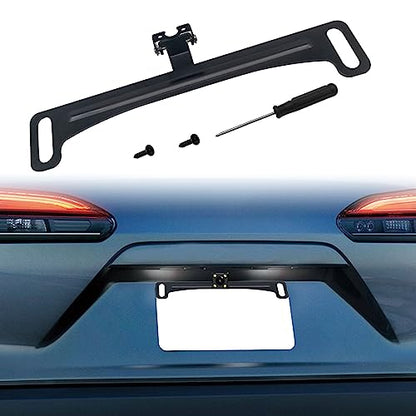 Universal Car Rear View License Plate Bracket - Mirror Mounted Rearview Camera Kit - Reverse Camera Installation Holder