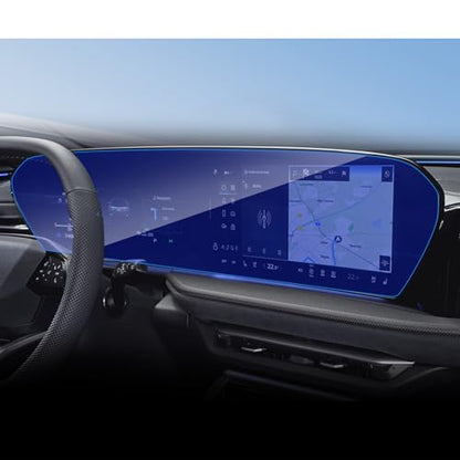 Tempered Glass Screen Protector for 2025 2026 2027 Audi Q5/SQ5 Integrated - color: For 25-26 Audi Q5/SQ5 AIO Blue