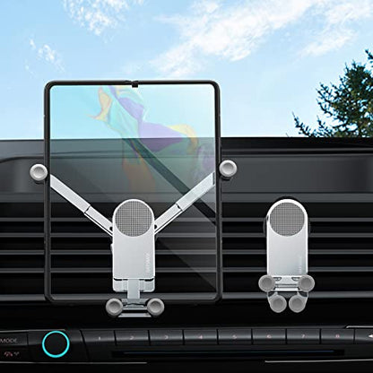 Z Fold 7 Car Mount Accessories, Gravity Linkage, A Vent (Silver) - color: Sliver-V